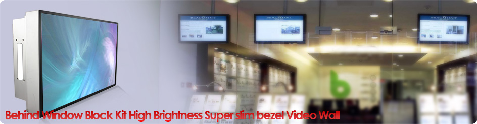 Behind Window Block Kit High Brightness Super Slim Bazel Video Wall